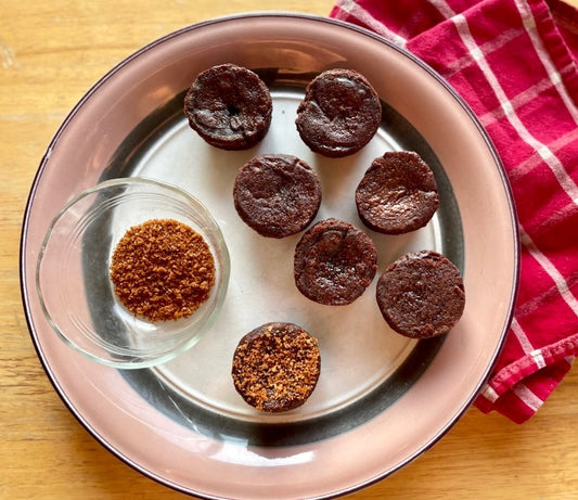 plate of Spicy Brownie bites with Sweet Heat