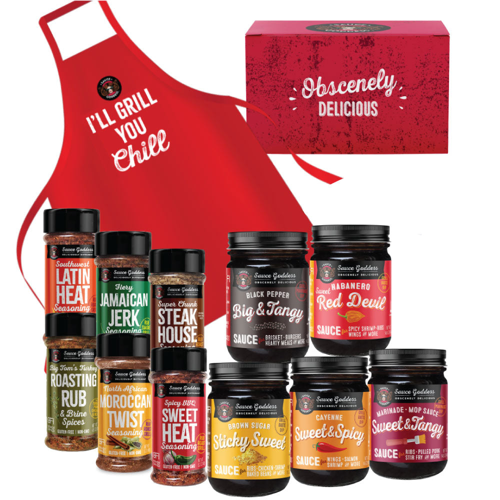 Sauce Goddess-Ultimate Grillmaster Gift Set-